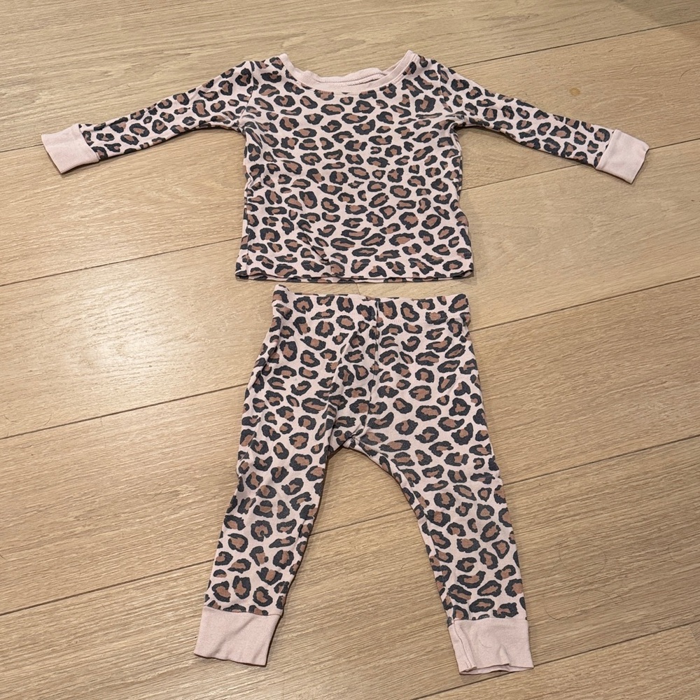 Pink Leopard 2-Piece Pajamas